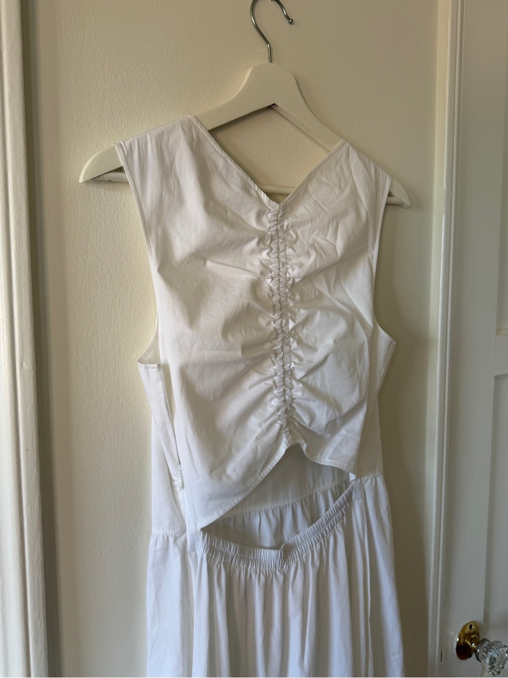 COS White Tiered Maxi Dress with Back Cutout - Picture 8 of 10